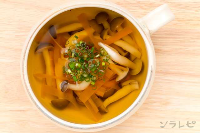 シンプルスープしめじの和風スープのレシピ 健康レシピと献立のソラレピ