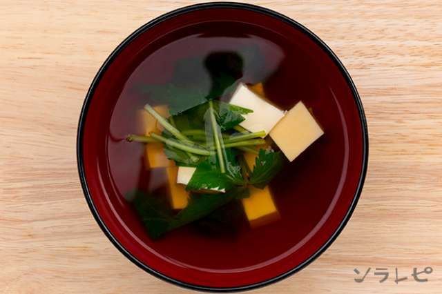 あっさり簡単 豆腐と三つ葉のすまし汁のレシピ 健康レシピと献立のソラレピ