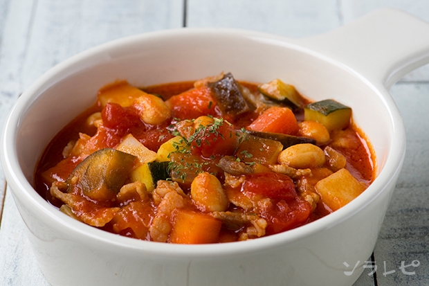 夏野菜のトマト煮込み