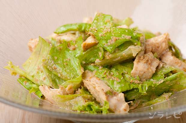 ささみとレタスのゴママヨ和え