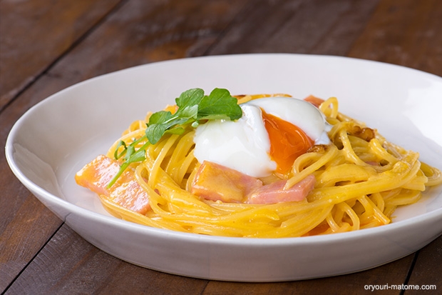 お店みたいなカルボナーラ