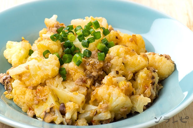 カリフラワーの麻婆あん