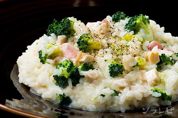 ブロッコリーとエリンギのリゾット