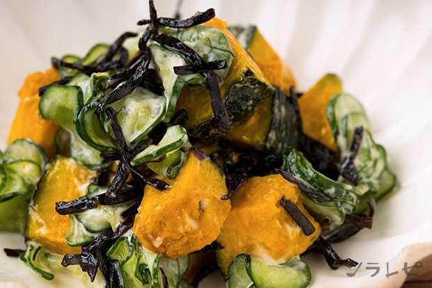 塩昆布かぼちゃサラダ
