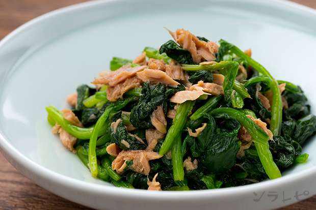 ほうれん草とツナの和え物