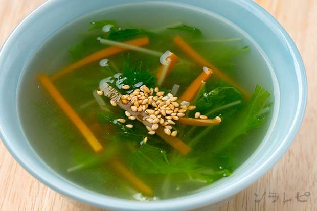 水菜とニンジンの中華スープ_main1