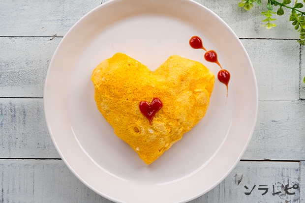 ハートオムライス