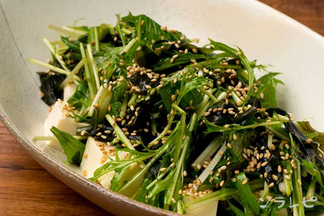 カルシウムたっぷりサラダ中華風豆腐サラダのレシピ ソラレピ