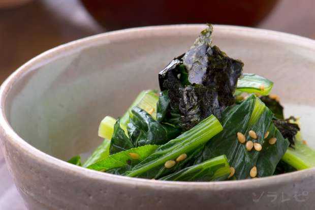 小松菜の海苔ゴマ和え