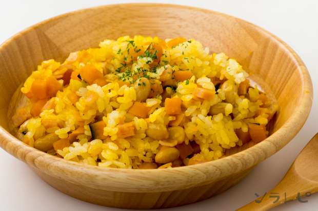 かぼちゃの炊飯器ピラフ