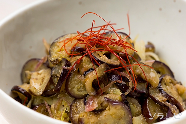 みょうがとナスのナムル