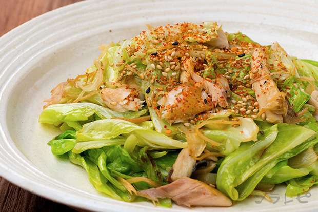 キャベツと塩サバのさっぱり炒め