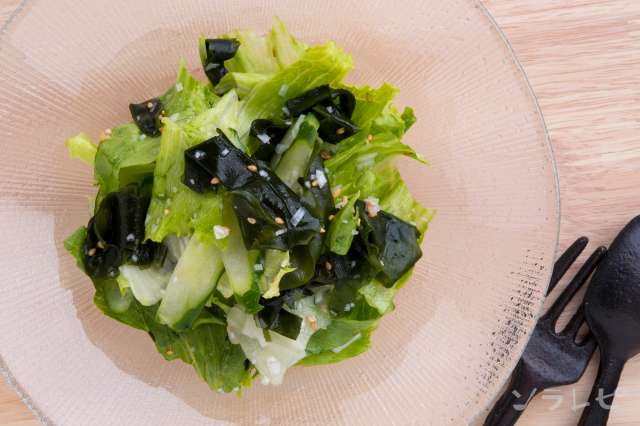 かんたん中華風わかめとレタスのお酢サラダのレシピ ソラレピ