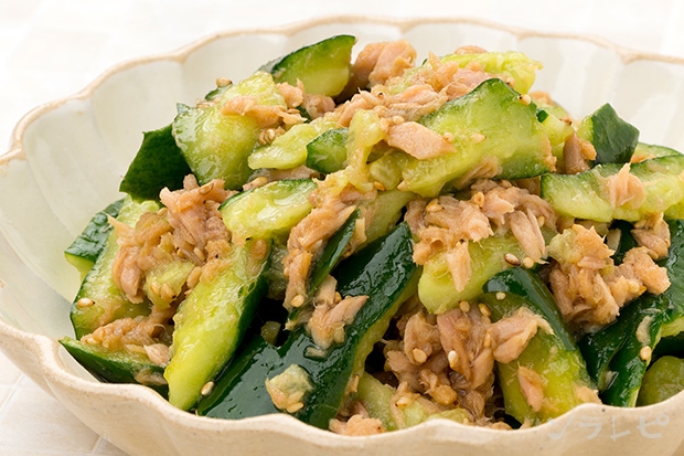 きゅうりとツナの中華和え