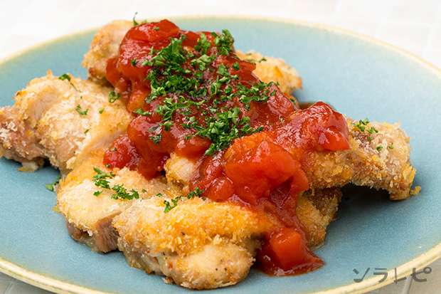 鶏肉とトマトのチーズパン粉焼き_main1