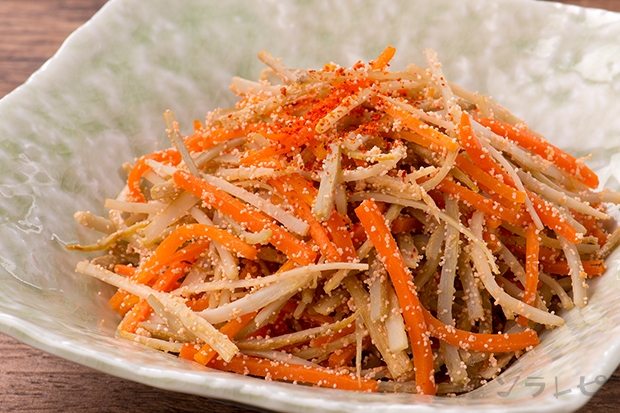 ゴボウとタラコのしりしり