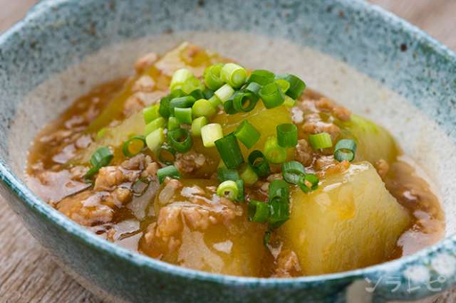 冬だけど夏が旬冬瓜のそぼろあんのレシピ 健康レシピと献立のソラレピ 冬だけど夏が旬冬瓜のそぼろあんのレシピ 健康レシピと献立のソラレピ