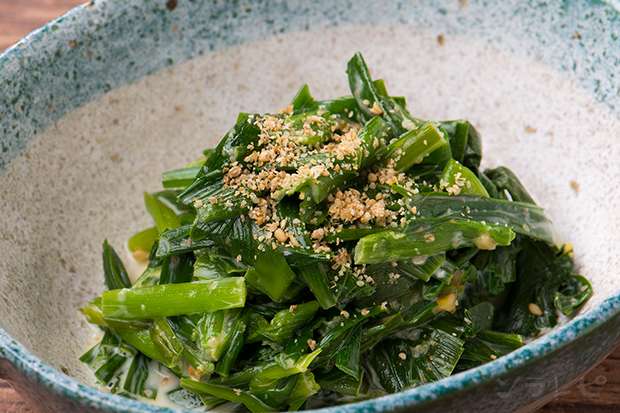 ニラの味噌マヨ和え