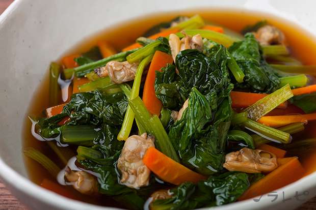 小松菜とアサリの煮びたし