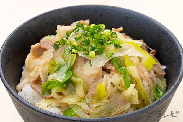 豚肉ネギ塩丼
