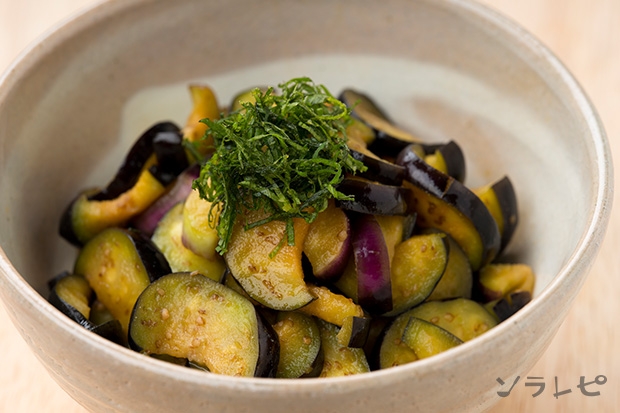 ナスのからし醤油あえ