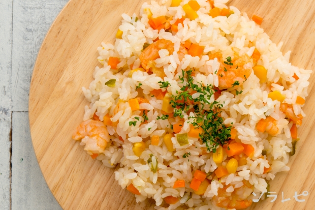 コーン入り炊き込み海老ピラフ