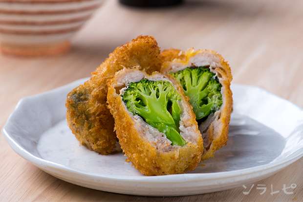 ブロッコリーの肉巻きフライ