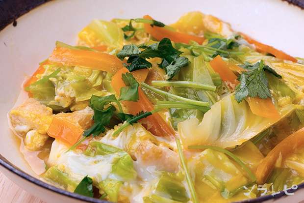 キャベツの卵とじ