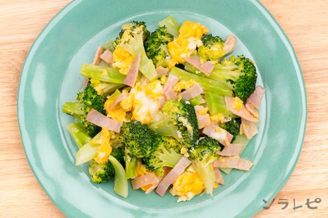 さっと炒めるだけブロッコリーと卵のマヨ炒めのレシピ ソラレピ
