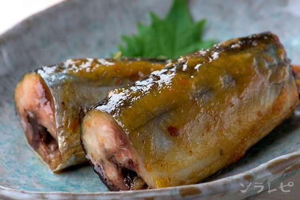 サンマの梅味噌焼き